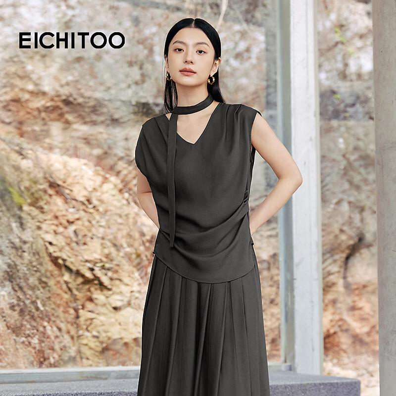 Women s Pleated V-Neck Tencel Linen Blouse XL