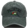 Palestine Flag Baseball Cap Classic Distressed Cotton Headwear Unisex Outdoor Summer Washed Adjustable Vintage Dad Hats Cap