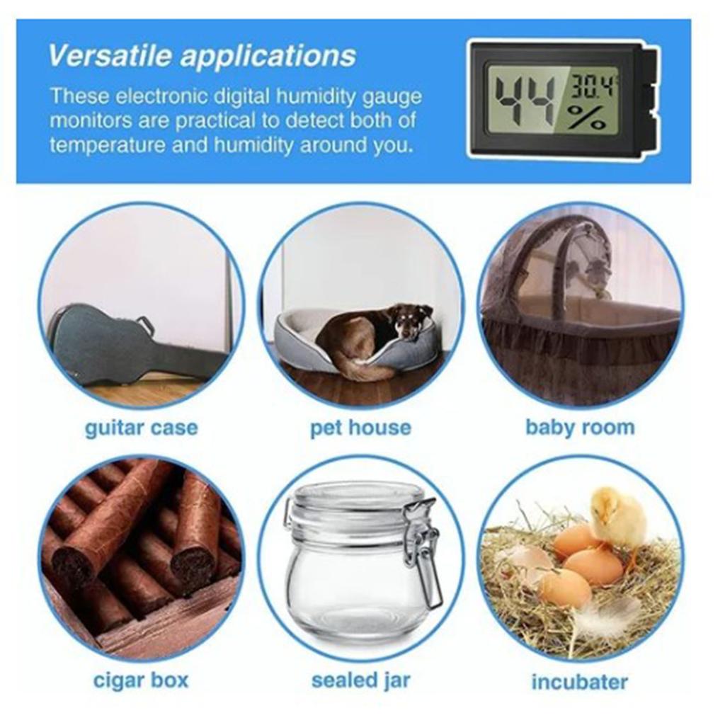 Digital Display Thermometer Black ABS Accurate Anti Impact Electronic Water Temperature Meter