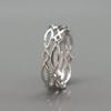 Simple Ring, Wound Hollow Woven Index Finger Ring, Metallic Ring