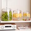 Water Kettle With Faucet Beverage Dispenser Cold Juice Lemonade Drinks Bucket Liquid Storage Tank Outdoor Fridge Organizer