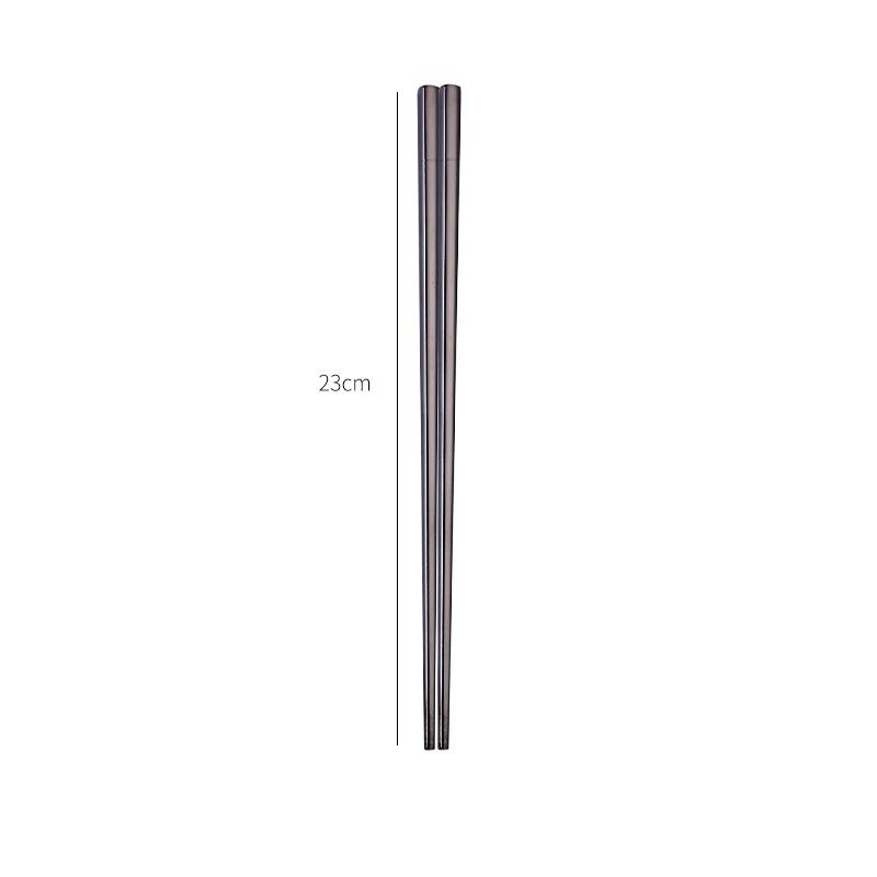 Bacchette coreane con manico lungo, cucchiaio a testa tonda, set di posate in acciaio inossidabile 304, colore solido, stoviglie per la casa, utensili da cucina