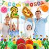 Taco Twosday Birthday Party Decorations - 2nd Fiesta Birthday Party with Fiesta Paper Fans, Taco Twosday Banner for 2nd Birthday Cinco De Mayo