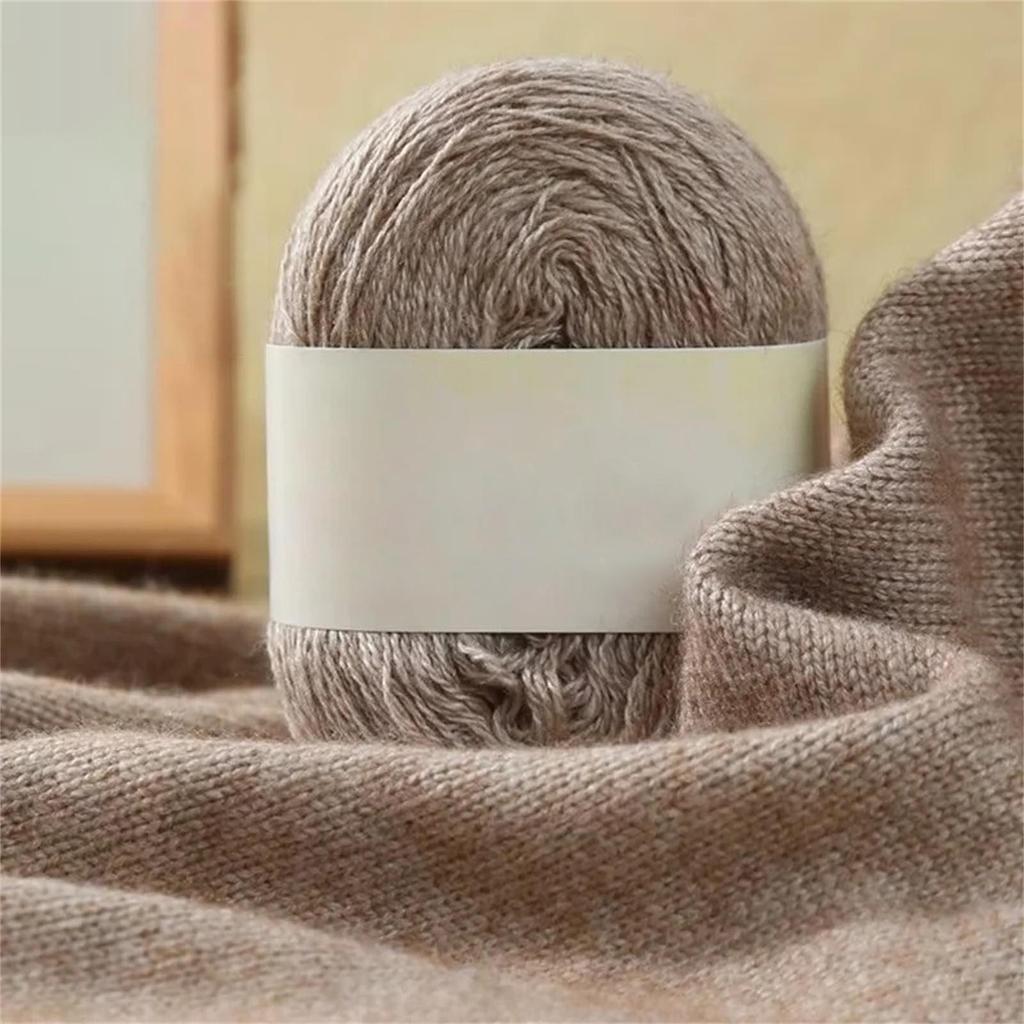 Hand Crochet Thread for DIY Weave Knitwear Long Thin Yarn Roll Mohair Yarn Soft Wool Knitting Scarf Cashmere Yarn Warm