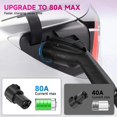 J1772 EV Charging Adapter High Powered Connector Performance Sturdy Easy Setup Mobile for Model