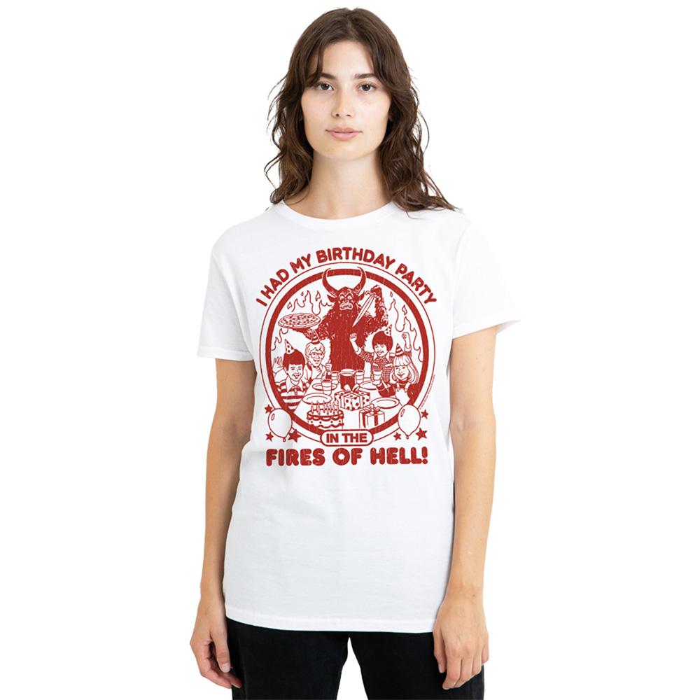 Steven Rhodes Womens/Ladies Birthday In Hell T-Shirt