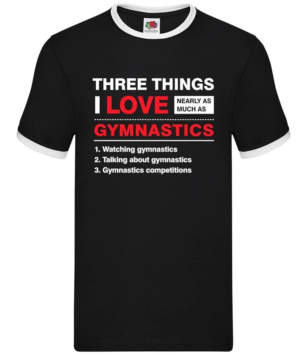 Three Things I Love As Much As Gymnastics - Mens Ringer - Kids/ Childrens Jumper XXXL