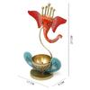 Lord Ganesha Idol Tea Light Holder l Tea Light Holder for Home Decoration, Pooja Room | Corporate Gift Items l Tabletop Gifts for Office Desk