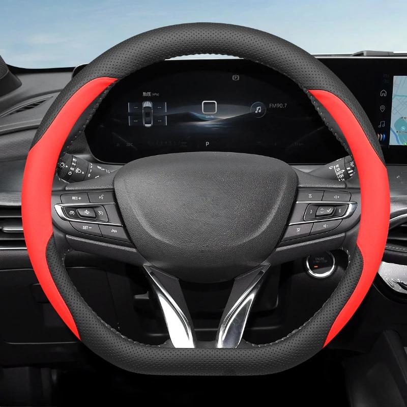 Leather Car Steering Wheel Cover for Opel Mokka X B Mokka-e Astra G H J K GTC Insignia A B Sport Tourer Vivaro A B C Accessories
