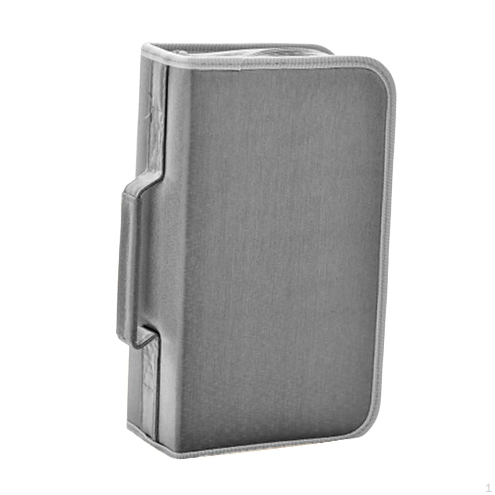 

Кейс-органайзер для CD и DVD, вмещает до 128 дисков, пыленепроницаемый, стильный, легкий, идеально подходит для серый