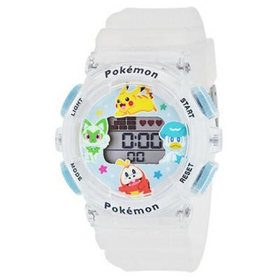 J-AXIS Kapsičkový Monster Pokemon Pikachu Nyaho Hogueta Quax Průhledné Dětské Hodinky CP3A0002-CL