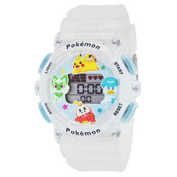 J-AXIS Pocket Monster Pokemon Pikachu Nyaho Hogueta Quax Clear Junior Watch CP3A0002-CL