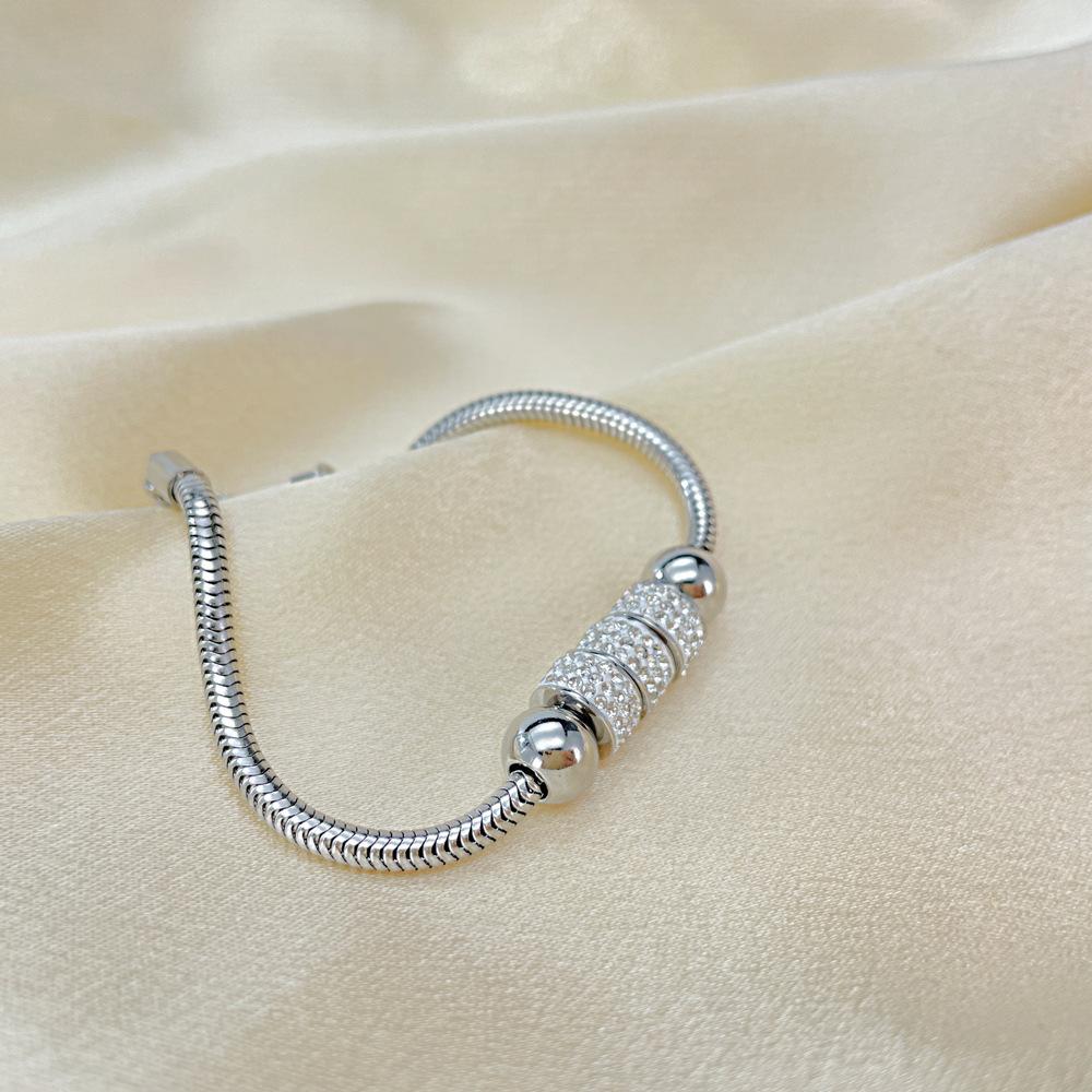 Irregular Light Luxury Titanium Steel Snake Bone Chain Personalized Versatile Stainless Steel Bracelet Female