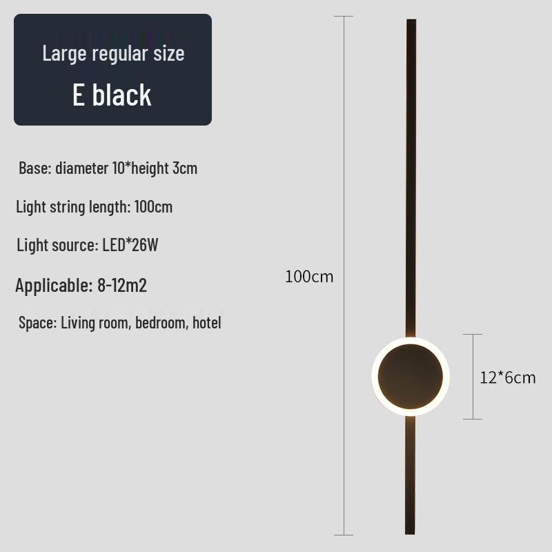 Creative Minimalist LED Wall Light for Hallway, Bedroom, Living Room, Study, and Staircase