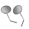 2PCS Motorcycle Rear View Mirror Stainless Steel High Definition Clear View Replacement for Suzuki Gn125