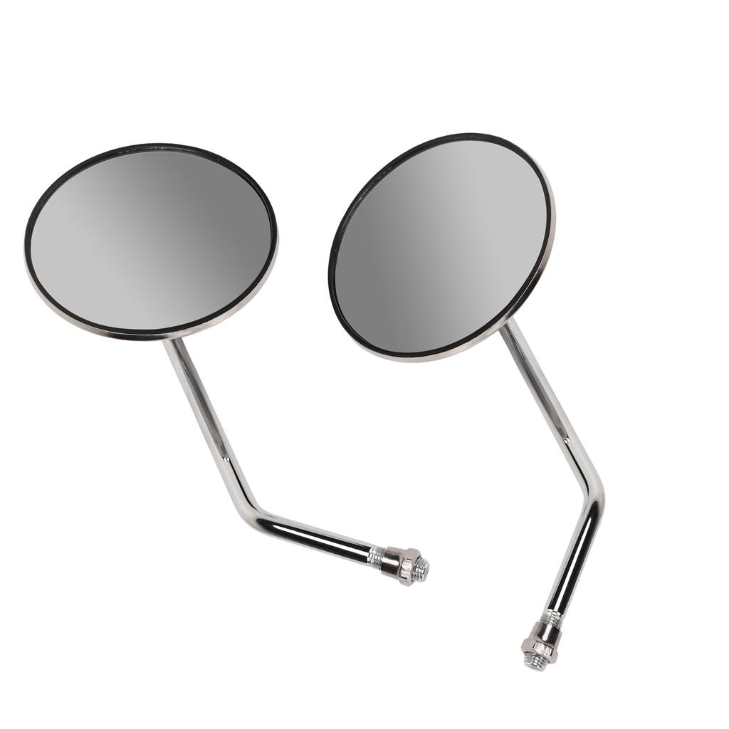 2PCS Motorcycle Rear View Mirror Stainless Steel High Definition Clear View Replacement for Suzuki Gn125