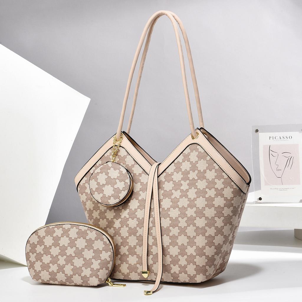 New Korean Checkerboard Women's Bag Tote Bag Premium Large-capacity Retro Fashion Light Luxury Commuter Bags