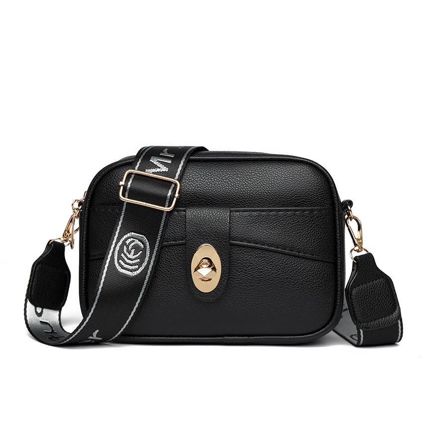 IELGY Ladies Simple Solid Color Shoulder Messenger Small Square Bag