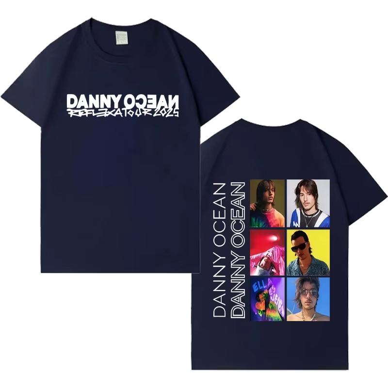 Rapper Danny Ocean Trendy Graphics Tee Shirt 2026 Summer Mens Fashion Casual Y2K Clothing Gothic Crewneck Short Sleeves Top