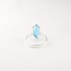 Swiss Blue Topaz Gemstone 925 Sterling Silver Jewelry Handcrafted Designer Ring RR-65-3