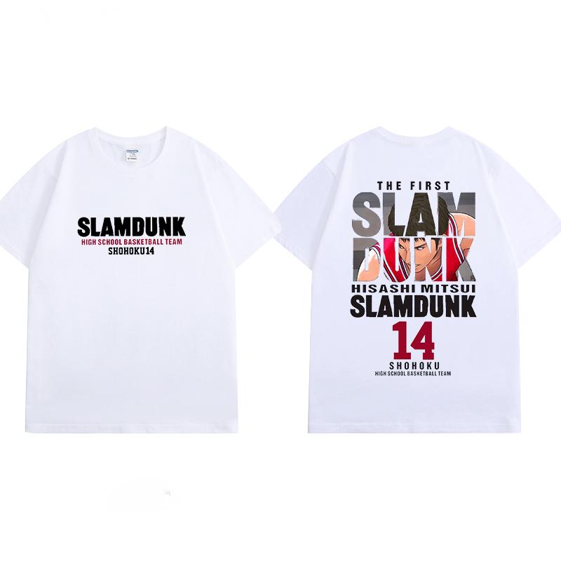 25 Theatrical Version of The Big Movie SLAM DUNK T-shirt SLAMDUNK Peripheral Support Clothes Sakuragi Blossom Road Short Sleeves