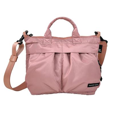 1281 Kleine Helmtasche mit horizontaler Schultertasche SC Deli Puff A [Rootote] (Rosa)
