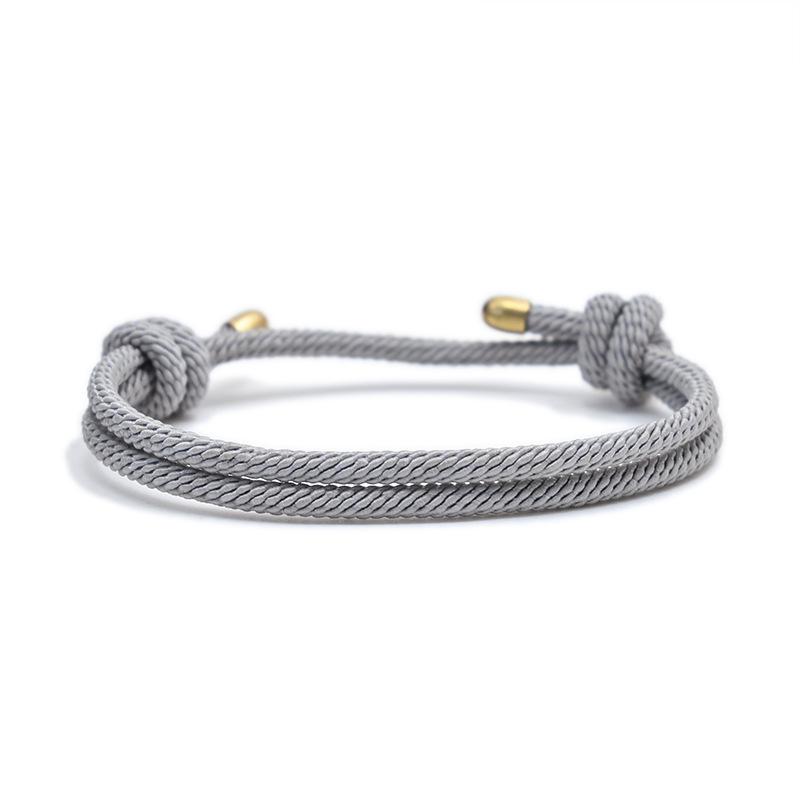 Nuovo Minimalismo Braccialetto in Corda Milano Uomo e Donna Regolabile Fatto a Mano Braccialetto per Coppia Gioielli Moda Regalo per Amici
