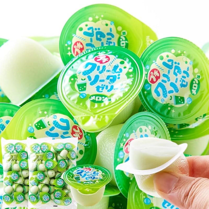

natural life Petit melon cream soda jelly (100 pieces) Bite size Lunch box snack sweets dessert sweets large capacity normal temperature