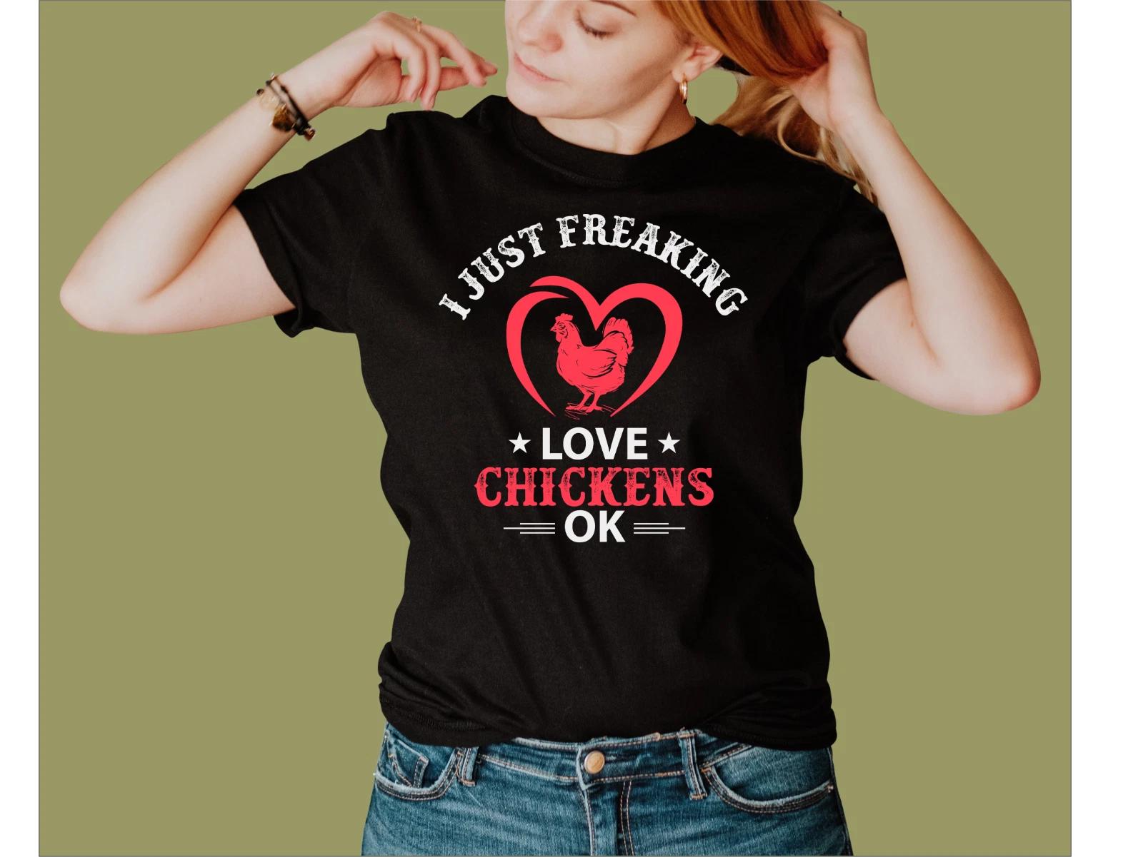 I LOVE CHICKENS T-SHIRT XL