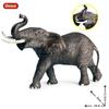 Oenux Afrikanische Wildtiere Elefantenmodell Simulation Großer Mammut Actionfiguren Figur PVC Lernspielzeug für Kinder Geschenk