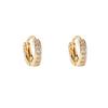 Minimalist Geometric Zircon Hoop Earrings: Japanese-Korean Fashion Ear Cuffs & Studs