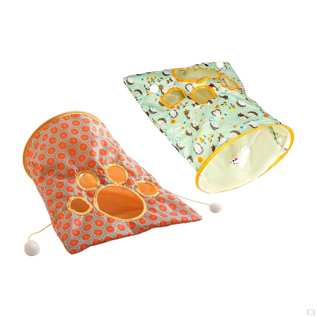 Corturi pentru pisici Crinkle Tunnel Jucării auto-interactive Interior Tub exterior Bored Pet