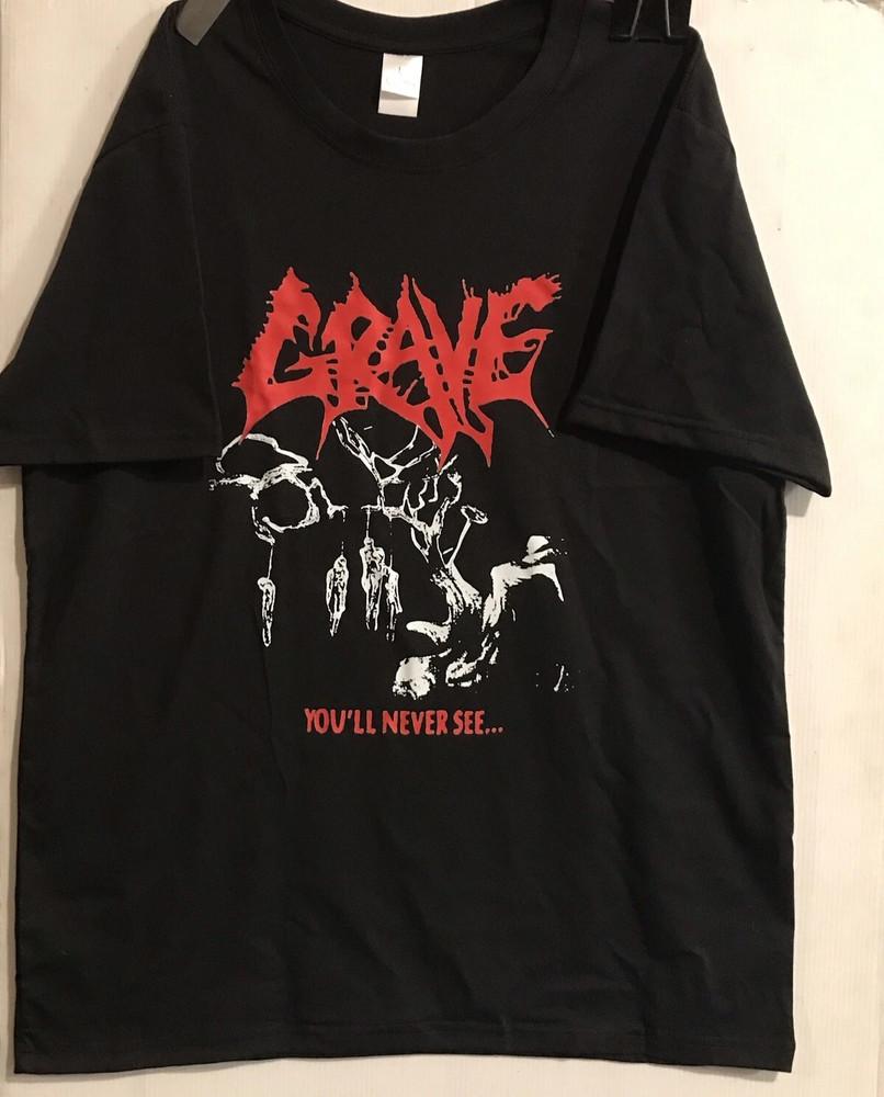 

Gildan Shirt Grave Band You ll Never See Cotton Unisex Concert S to 5XL DO687 Unisex T-Shirt XL