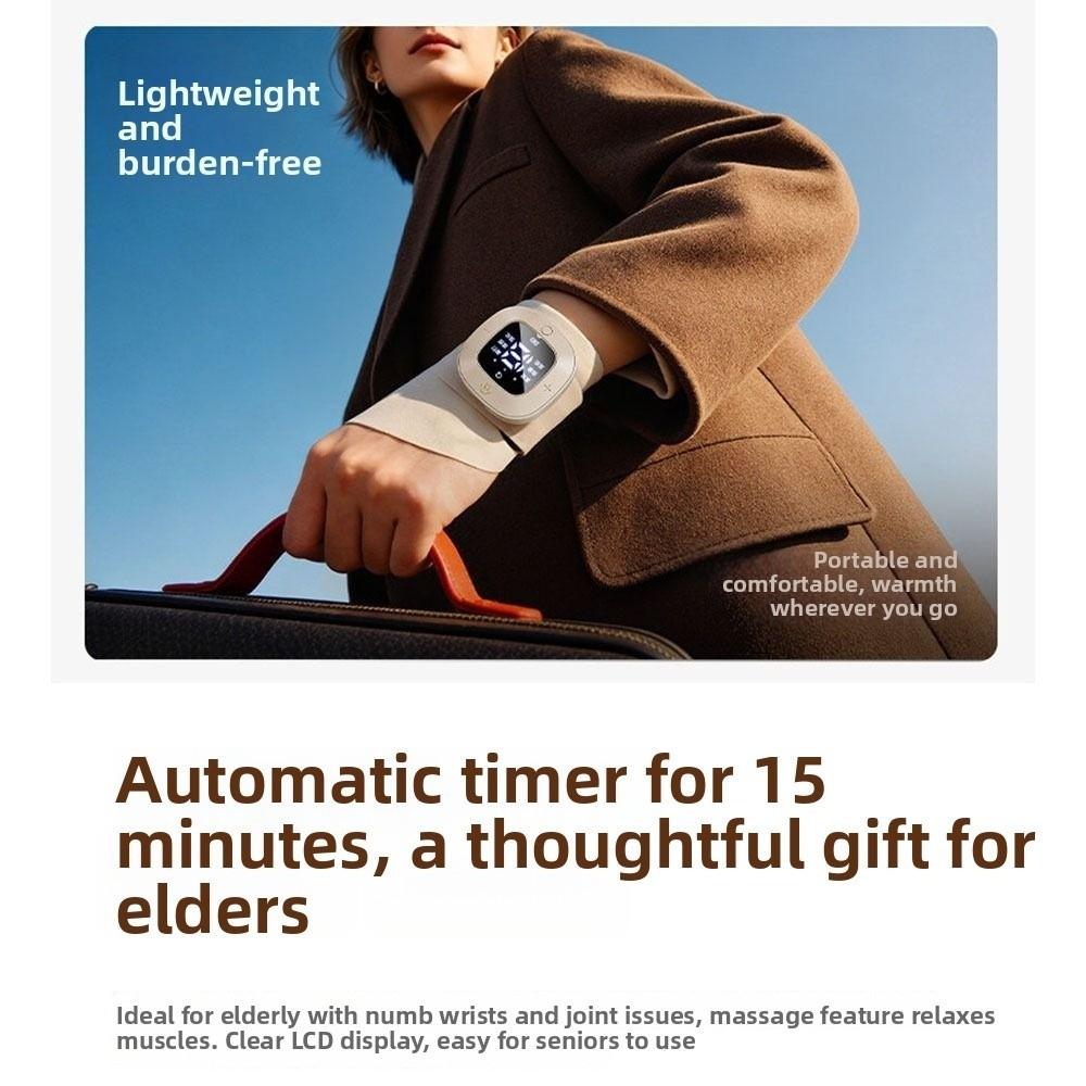 USB Rechargeable Wrist Supports Brace Vibration Mode Hand Massage Instrument Hand Care
