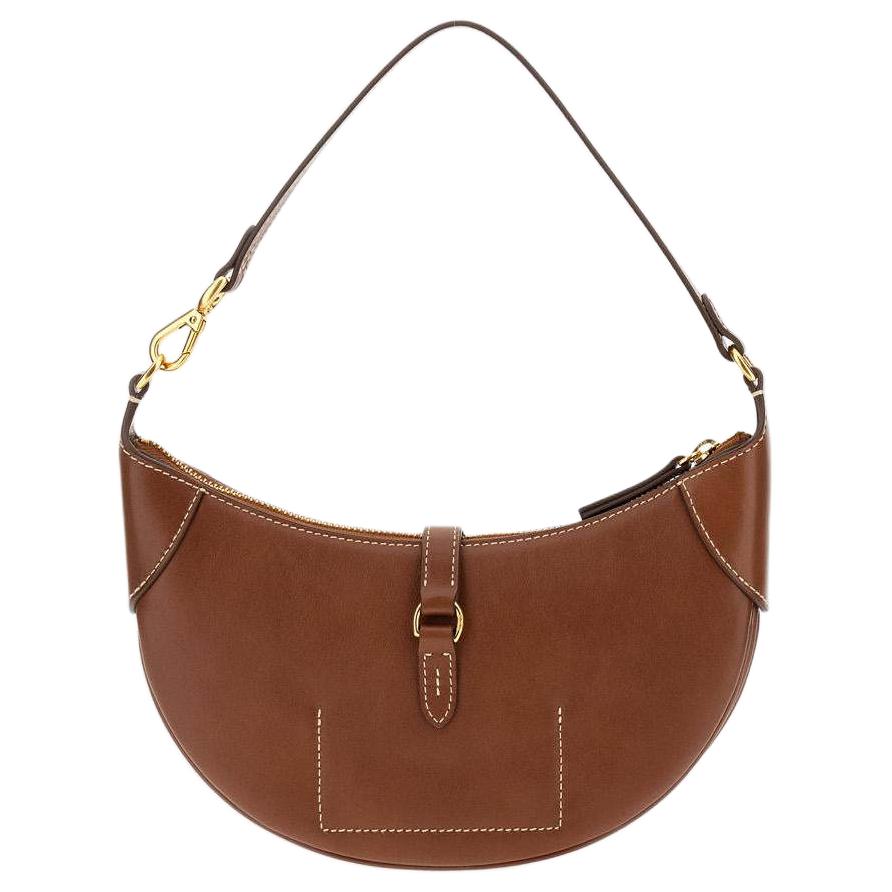 Polo Ralph Lauren Adjustable Strap Leather Tote Shoulder Bag Small Women Bags Dark-Brown 428871248014