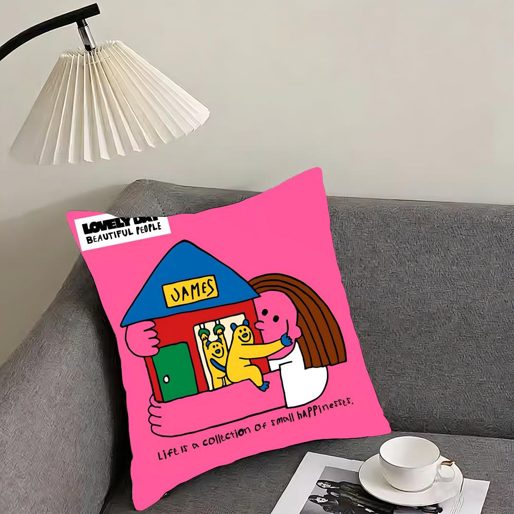 Such a Warm Hug Creativity Cushion Cover Reversible Plush Pillow Cover – For Car, Sofa, Bedroom, Perfect As a Gift.