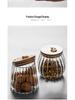 Moisture-Proof Transparent Glass Storage Jar with Lid for Cereal, Grains, and Tea