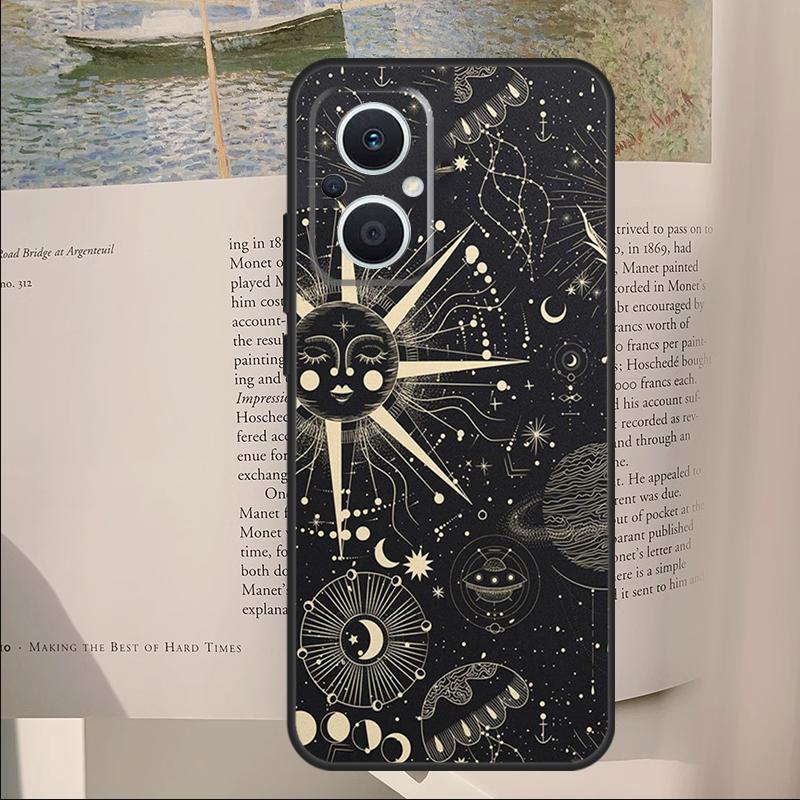 

Suns Moons Clouds Astrological Cover For OPPO Reno 11F 12F 13F 14F 14 10 11 13 Pro 7 8 Lite OPPO Find X8 X6 X5 X9 Pro Case OPPO Reno10 5G