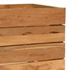 vidaXL Hochbeet 50x40x38 cm Teak Altholz und Stahl