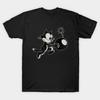 Pánské černé tričko s potiskem Felix the Cat With Bomb Potisk na transferovém papíře bez ořezu Bavlněné tričko