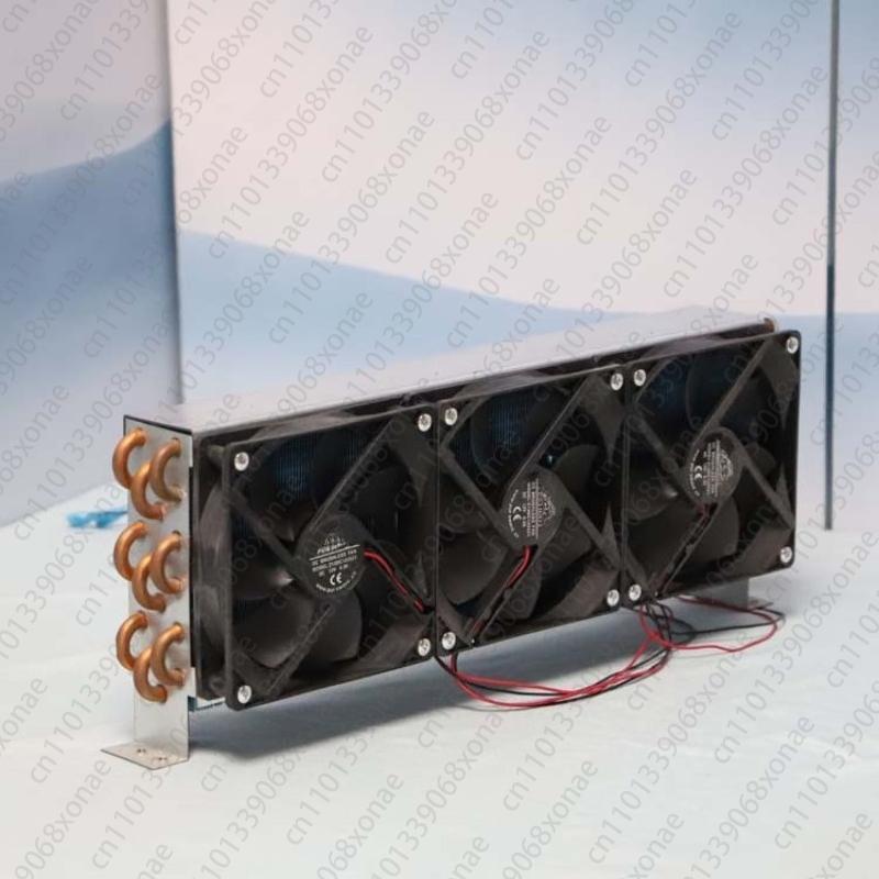 3 X6x360 Refrigerator Condenser Air Show Cake Cabinet Refrigeration Freezer Copper Aluminum Fin Cooling Evaporator