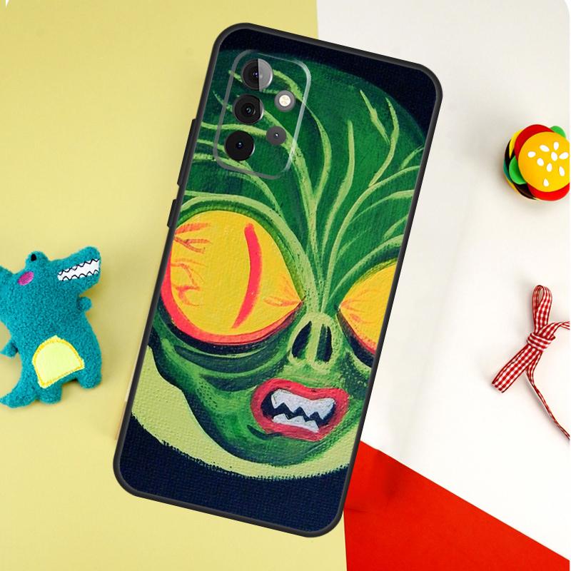 Alien Martian UFO For Samsung Galaxy A53 A33 A13 A54 A34 A14 A55 A35 A15 A05 A06 A16 A22 A32 A52 Phone Case