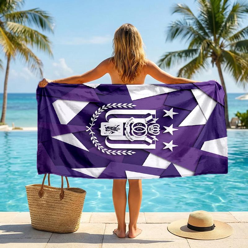 Anderlecht FC Druck Schnelltrocknendes Strandtuch Mikrofaser Saugfähig Tragbares Reise-Schwimmtuch