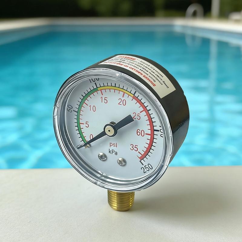 Swimming Pool Filter Sand Tanks Pressure Gauge With Colorful Dials For Easy Reading And Quality Plastic Construction