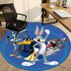 1pc Bugs Bunny Looney Tunes Office Round Area Rug, Bedroom Living Room Home Decor, Room Deco,  Offic A1016112