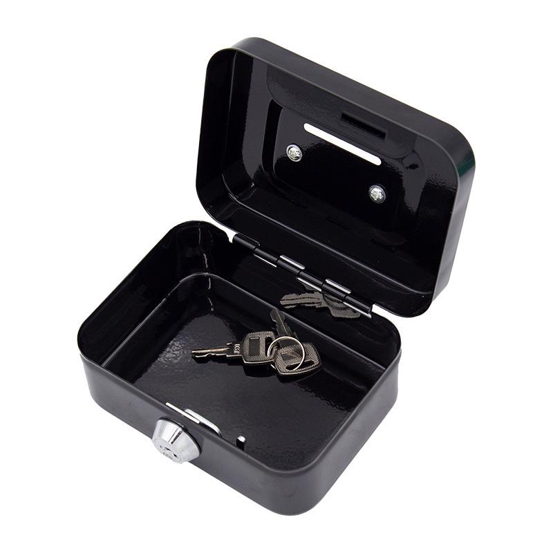 Creative Handheld Piggy Bank: Small Lockable Coin Storage Box with Key