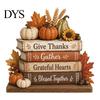 Handmade Carved Wood Figures Wooden Autumn Figurine for Thanksgiving And Halloween Decor, Retro Fall Reading Character Ornaments Table Decor