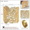 Elegant Hollow Out Bangle Alloy Wide Open Bangle Retro Exaggerated Bracelet  for Women