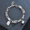 Fashionable Retro Bear Diamond Bracelet - Women's Unique High-End Charm