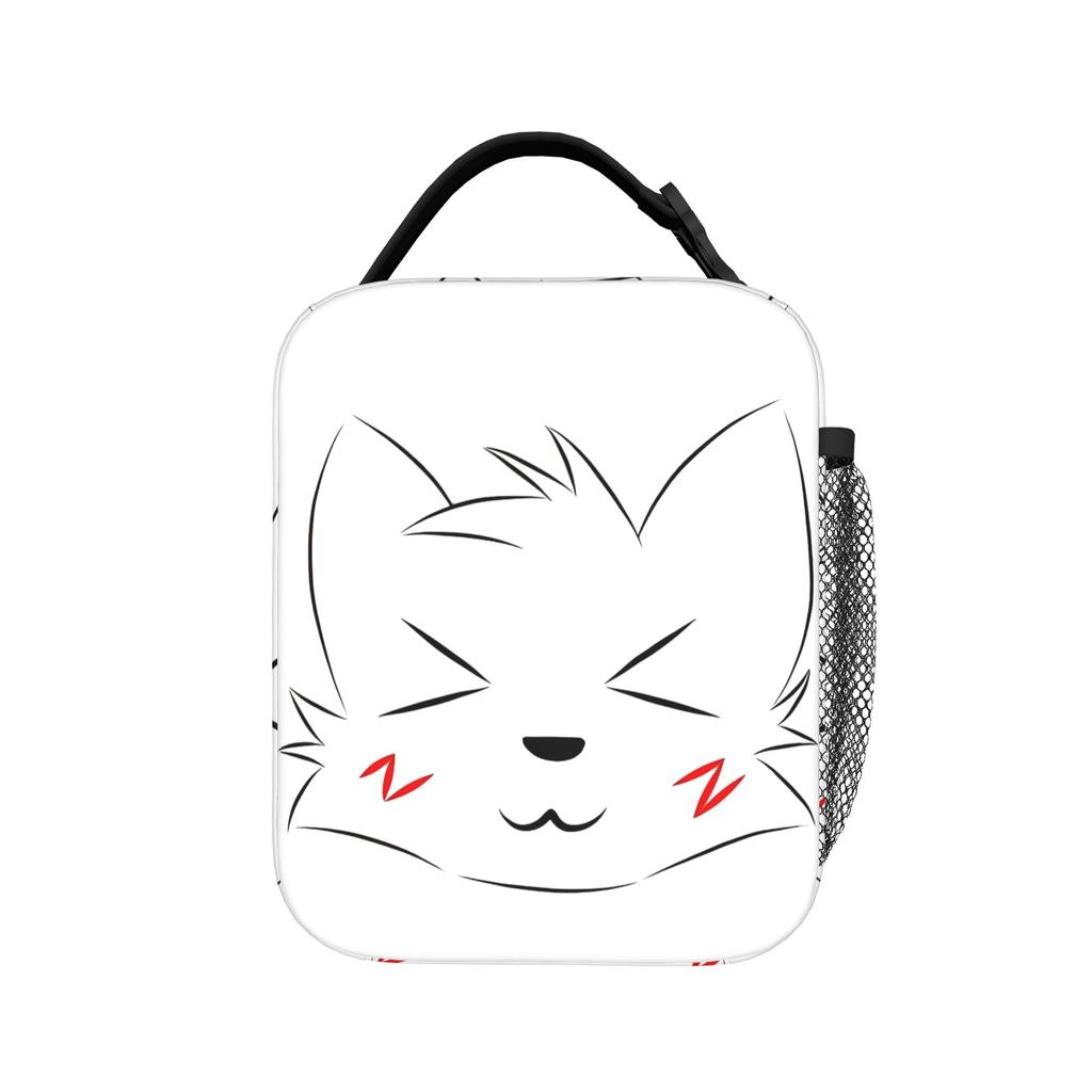 Cute Cat Boykisser Insulated Lunch Bags Lunch Container Cooler Bag Tote Lunch Box School Travel Food Storage Bags